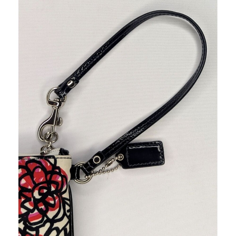COACH Poppy Wristlet Coin Wallet with Roses - RARE! - Picture 9 of 9
